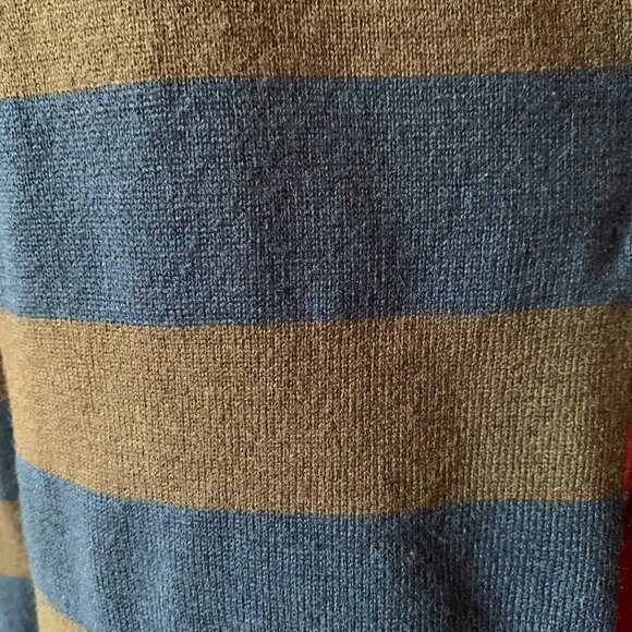 Lady Dutch - Striped Knit Hooded with cloth pin attach Cardigan Sweater XS - Picture 8 of 11